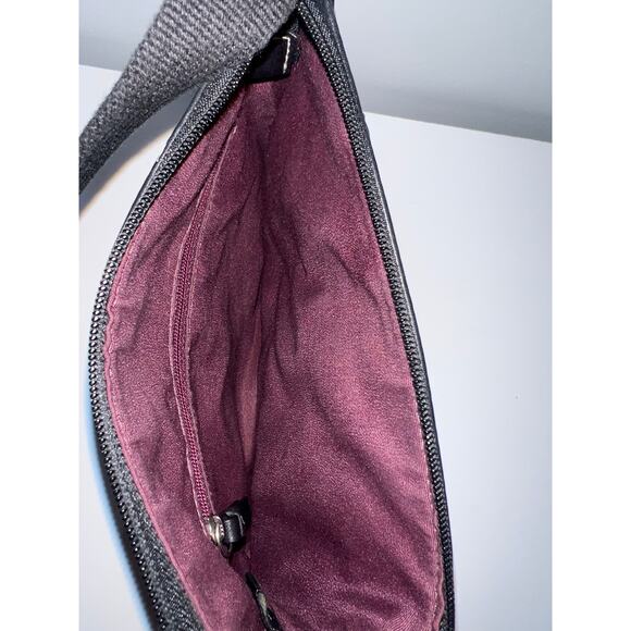 Coach 2-Piece Set – Black Pebbled Leather Crossbody + Blue Canvas Wristlet - Picture 5 of 10